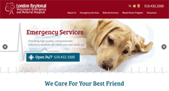 Desktop Screenshot of londonregionalvet.com